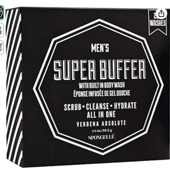 Spongelle Mens Super Buffer (Verbena Absolute) - Picture 1 of 3